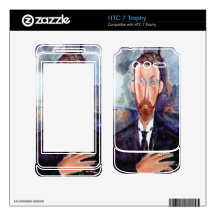 Portrait of Paul Alexanders by Amedeo Modigliani HTC 7 Trophy Skin