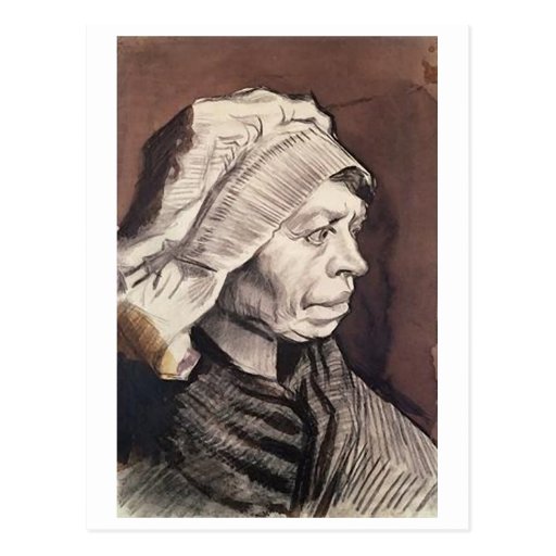Portrait of Peasant Woman, Vincent van Gogh Postcard