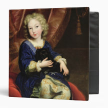 Portrait of Philippe de France 3 Ring Binder