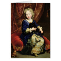 Portrait of Philippe de France Greeting Cards