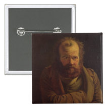 Portrait of Pierre Joseph Proudhon Buttons