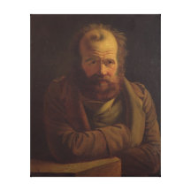 Portrait of Pierre Joseph Proudhon Stretched Canvas Print