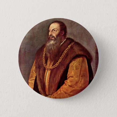 Portrait Of Pietro Aretino. By Tizian Button