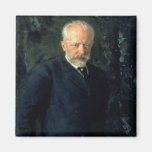 Portrait of Piotr Ilyich Tchaikovsky Fridge Magnets