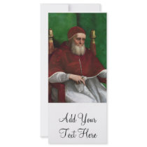 'Portrait of Pope Julius II' Personalized Rack Card