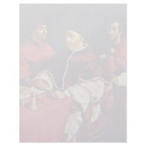 Portrait Of Pope Leo X With His Cousins By Raffael Letterhead Design