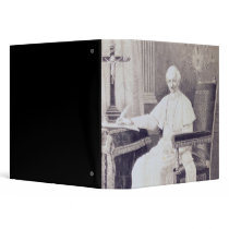 Portrait of Pope Leo XIII 3 Ring Binder