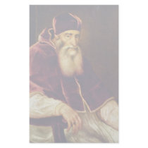 Portrait Of Pope Paul Iii. Farnese By Tizian Stationery Paper