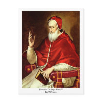 Portrait Of Pope Pius V. By El Greco Post Card