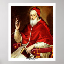 Portrait Of Pope Pius V. By Greco El Print