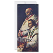Portrait Of Pope Pius Vii And Cardinal Caprara., B Custom Rack Card