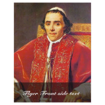 Portrait Of Pope Pius Vii By David Jacques-Louis Flyers