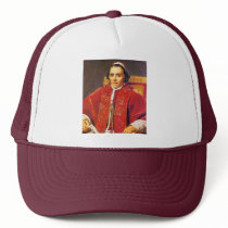 Portrait Of Pope Pius Vii By David Jacques-Louis Hats