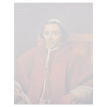 Portrait Of Pope Pius Vii By David Jacques-Louis ( Letterhead