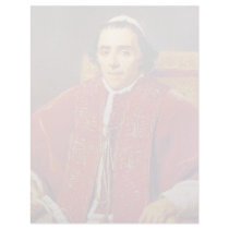 Portrait Of Pope Pius Vii By David Jacques-Louis Custom Letterhead