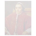 Portrait Of Pope Pius Vii By David Jacques-Louis letterhead