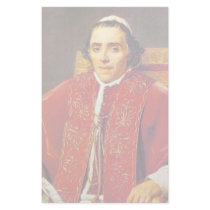 Portrait Of Pope Pius Vii By David Jacques-Louis Personalized Stationery