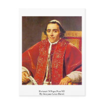 Portrait Of Pope Pius Vii By Jacques-Louis David Post Cards