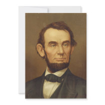 Portrait of President Abraham Lincoln Invite