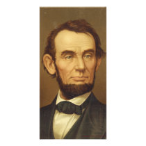 Portrait of President Abraham Lincoln Personalized Photo Card