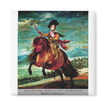 Portrait Of Prince Balthasar Carlos On Horseback Magnets