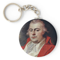 Portrait Of Prince Golitsyn Alexei Russian Ambassa Key Chain