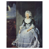 Portrait Of Queen Charlotte By Sir Thomas Full Color Flyer