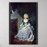 Portrait Of Queen Charlotte By Sir Thomas Poster