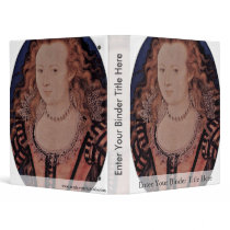Portrait Of Queen Elizabeth Of Bohemia Oval Binders