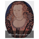 Portrait Of Queen Elizabeth Of Bohemia Oval flyers