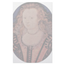 Portrait Of Queen Elizabeth Of Bohemia Oval Stationery