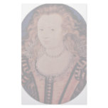 Portrait Of Queen Elizabeth Of Bohemia Oval Stationery