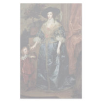 Portrait Of Queen Henrietta Maria With Sir Jeffrey Stationery Design