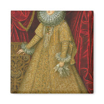 Portrait of Queen Isabel Clara Eugenia Refrigerator Magnets