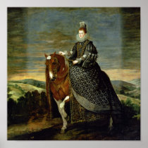 Portrait of Queen Margaret of Austria  1629-35 Poster