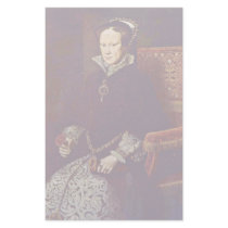Portrait Of Queen Mary Of England By Mor Anthonis Stationery Paper