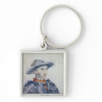 Portrait of Rene I  Duke of Anjou Key Chain