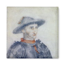 Portrait of Rene I  Duke of Anjou Refrigerator Magnets