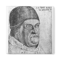Portrait of Rene I  Duke of Anjou Fridge Magnet