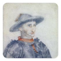 Portrait of Rene I  Duke of Anjou Sticker