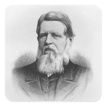 Portrait of Right Hon Lord Iddesleigh Square Sticker