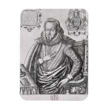Portrait of Robert Cecil (1563-1612) 1st Earl of S Rectangular Magnets
