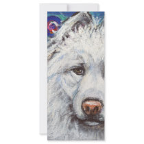 Portrait of Samoyed Custom Rack Card