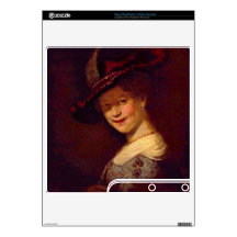Portrait of Saskia van Uijlenburgh by Rembrandt Skins For PS3 Slim