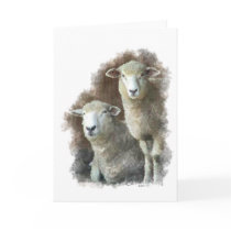 Portrait of Sheep cards by carrollgraphix Portrait of Sheep cards