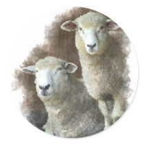 Portrait of Sheep stickers