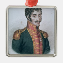 Portrait of Simon Bolivar Christmas Ornaments