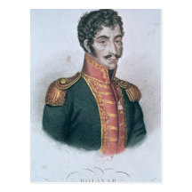 Portrait of Simon Bolivar Postcards