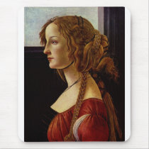 Portrait of Simonetta Vespucci by Botticelli Mouse Pad