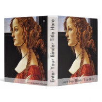 Portrait Of Simonetta Vespucci By Botticelli Sandr 3 Ring Binders